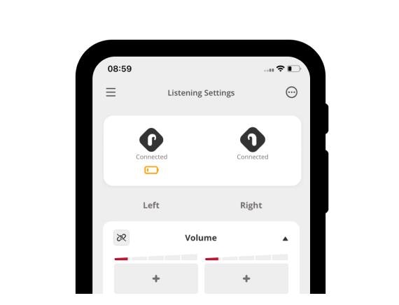 AudioKey 3 app gebruikersprofiel