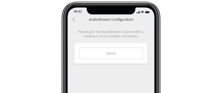 Configurazione AudioStream su iPhone