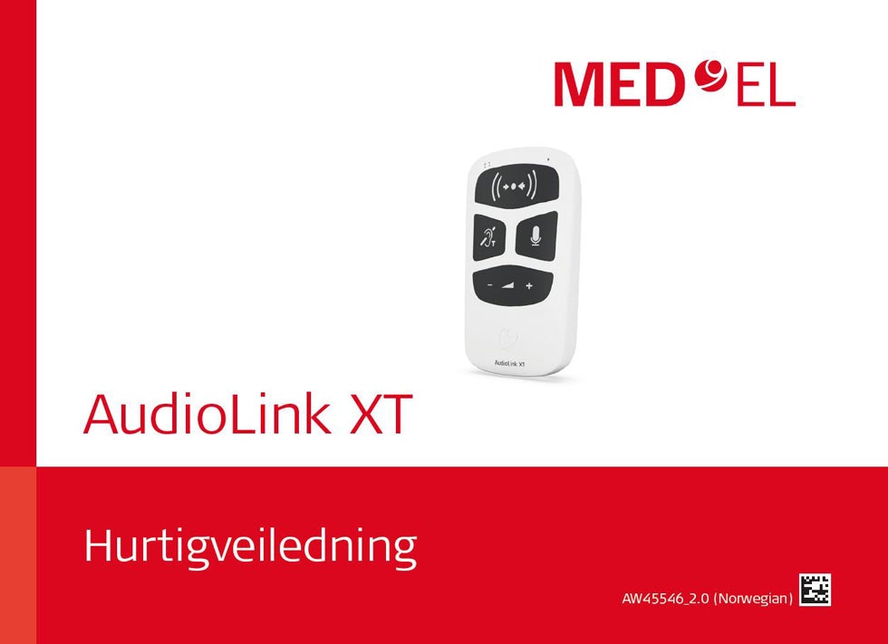 Forsidebilde for AudioLink°XT hurtigveiledning